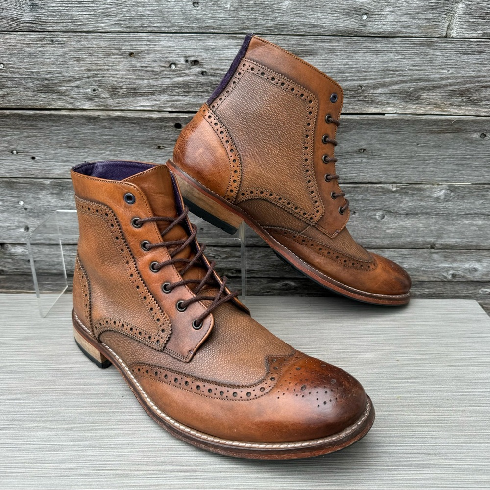 TED BAKER ‘Sealls’ Brogue Boots / Ms-Sz 11.5